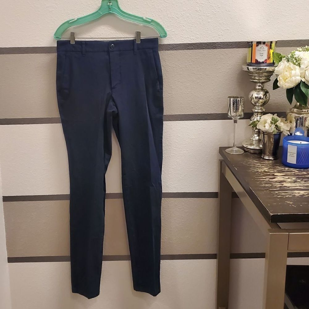 Everlane Slim Fit Navy Blue Slacks Sz 30x34